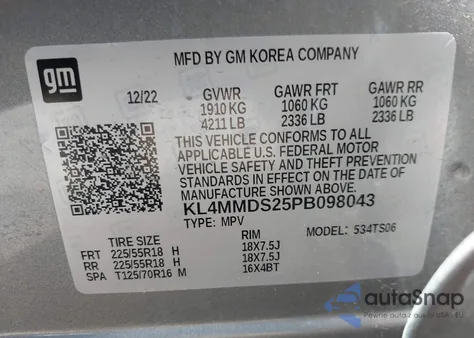 2023 Buick Encore Gx Select Fwd z USA, uszkodzony, nr VIN KL4MMDS25PB098043